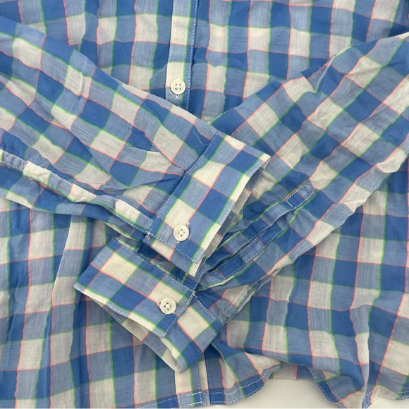 Columbia Women’s PFG cotton fishing shirt, blue and white checked pattern - XL - Picture 10 of 10